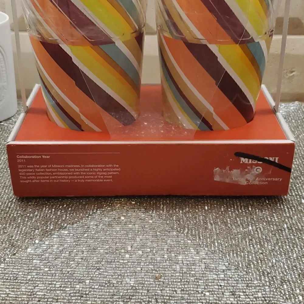 ‎MISSONI FOR TARGET 4 Embossed Highball Tumblers